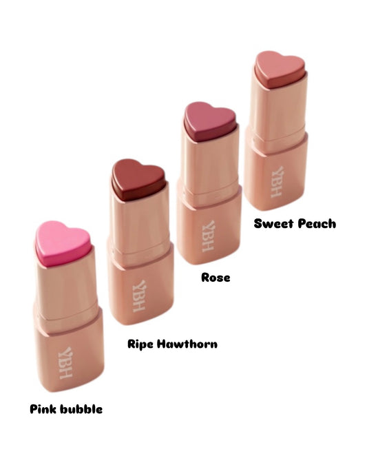 Heart shaped blush 4 shades