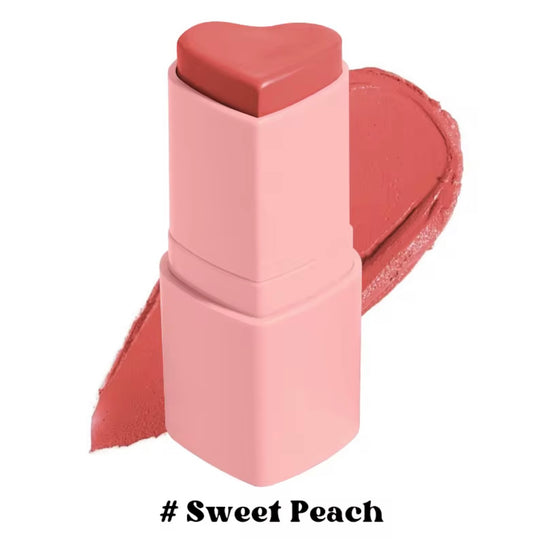 Heart shaped cream blush stick